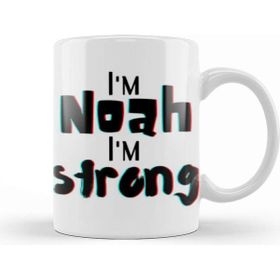 Baskı Dükkanı Noah Name Custom Design Gift Baby Gift For Him Kupa
