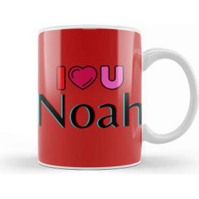 Baskı Dükkanı Noah Name Custom Design Gift Baby Gift For Him Kupa