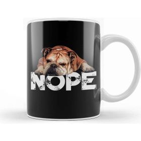 Baskı Dükkanı Nope Lazy English Bulldog Dog Lover Gift Kupa