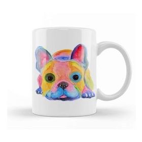Baskı Dükkanı Nosey French Bulldog Kupa