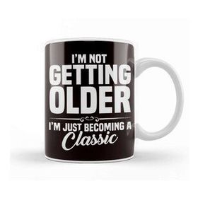 Baskı Dükkanı Not Getting Older Becoming Classic Grandpa Retired Granddad Kupa