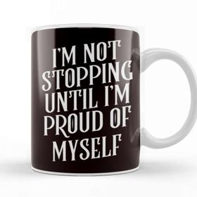 Baskı Dükkanı Not Stopping Until Proud Fitness Workout Bodybuilding Sports Kupa
