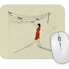 Baskı Dükkanı Nota Asan Kadın Mouse Pad