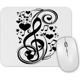 Baskı Dükkanı Notalı Müzik Notalar Komik Mouse Pad