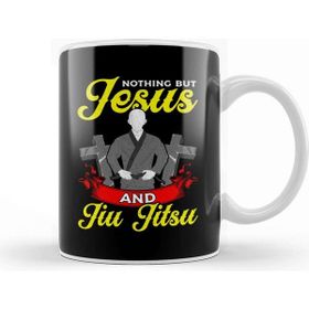 Baskı Dükkanı Nothing But Jesus And Jiu Jitsu Bjj Jiu Jitsu Kupa