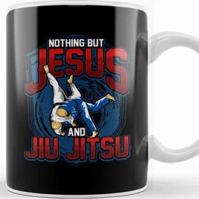 Baskı Dükkanı Nothing But Jesus And Jiu Jitsu Bjj Jiu Jitsu Kupa
