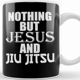 Baskı Dükkanı Nothing But Jesus And Jiu Jitsu Bjj Jiu Jitsu Kupa