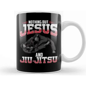 Baskı Dükkanı Nothing But Jesus And Jiu Jitsu Mixed Martial Arts Kupa