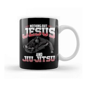 Baskı Dükkanı Nothing But Jesus And Jiu Jitsu Mixed Martial Arts Kupa