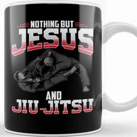 Baskı Dükkanı Nothing But Jesus And Jiu Jitsu Mixed Martial Arts Kupa