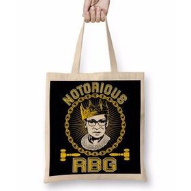 Baskı Dükkanı Notorious Rbg Ruth Bader Ginsburg Supreme Bez Kadın Günlük Çanta