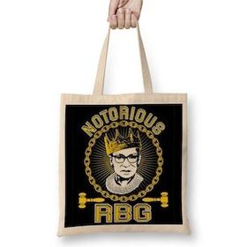 Baskı Dükkanı Notorious Rbg Ruth Bader Ginsburg Supreme Bez Kadın Günlük Çanta