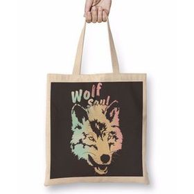 Baskı Dükkanı Ns Wolf Soul 3 Bez Kadın Günlük Çanta