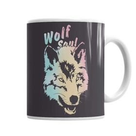 Baskı Dükkanı Ns Wolf Soul 3 Sihirli Porselen Kupa