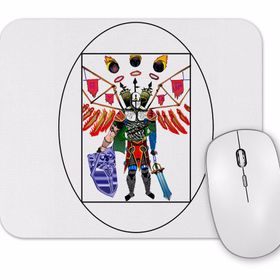 Baskı Dükkanı O Circulo Do Cavaleiro De Asas De Fogo Mouse Pad