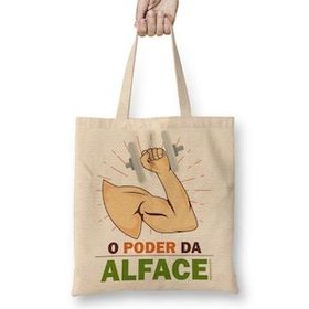 Baskı Dükkanı O Poder Da Alface Vegan Power Bez Çanta