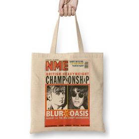 Baskı Dükkanı Oasis ve Blur Nme Bez Çanta