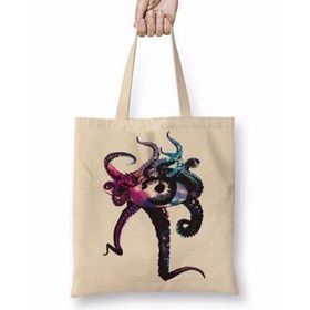 Baskı Dükkanı Octopus Eye Bez Çanta