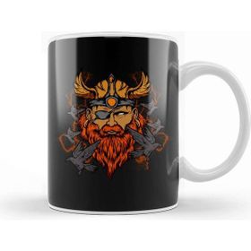 Baskı Dükkanı Odin The Norse Mythology Viking God &amp; His Ravens Kupa