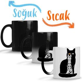 Baskı Dükkanı of the Rings Kedi Sihirli Porselen Kupa