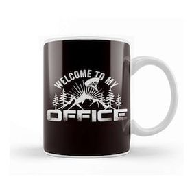 Baskı Dükkanı Office Sky Paraglider Parachute Skydiving Paragliding Flying Kupa