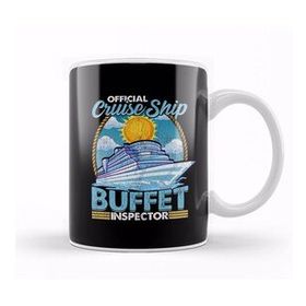 Baskı Dükkanı Official Cruise Ship Buffet Inspector Foodie Pun Kupa