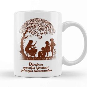 Baskı Dükkanı Öğretmenler Günü Öğretmene Hediye 013 Kupa Bardak