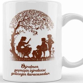 Baskı Dükkanı Öğretmenler Günü Öğretmene Hediye 013 Kupa Bardak