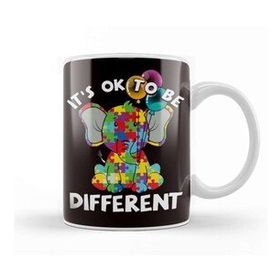Baskı Dükkanı Ok Be Different Autistic Elephant Balloons Autism Awareness Kupa