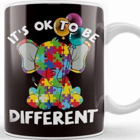 Baskı Dükkanı Ok Be Different Autistic Elephant Balloons Autism Awareness Kupa