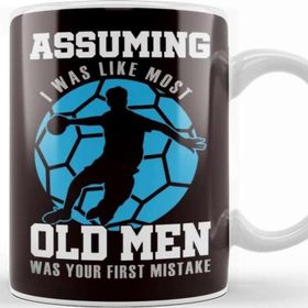 Baskı Dükkanı Old Man Handball Player Handballer Ball Sports Coach Court Kupa