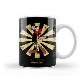 Baskı Dükkanı Olive Oyl Retro Japanese Popeye Kupa