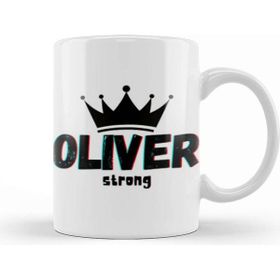 Baskı Dükkanı Oliver Name Custom Design Gift Baby Gift For Him Kupa