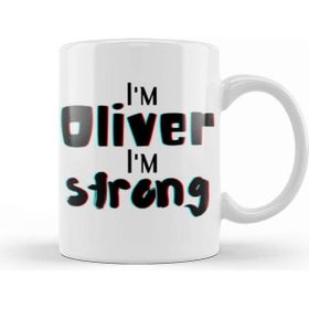 Baskı Dükkanı Oliver Name Custom Design Gift Baby Gift For Him Kupa