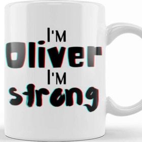 Baskı Dükkanı Oliver Name Custom Design Gift Baby Gift For Him Kupa