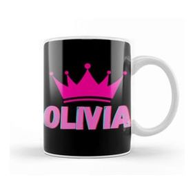 Baskı Dükkanı Olivia Name Personalized Custom Vintage Retro Rainbow Style Design Gift Baby Gift For Her Kupa