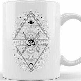 Baskı Dükkanı Om Symbol Sacred Geometry Kupa