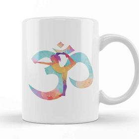 Baskı Dükkanı Om Yoga Yogini Tasarım Kupa