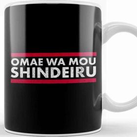 Baskı Dükkanı Omae Wa Mou Shindeiru Anime Merch Otaku Anime Memes Kupa