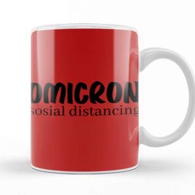 Baskı Dükkanı Omicron Sosial Distancing Kupa