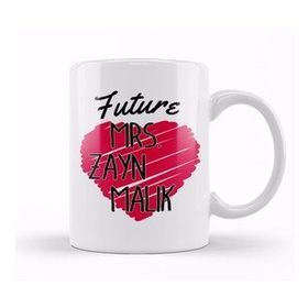 Baskı Dükkanı One Direction Future Mrs Zayn Malik Love Heart Kupa