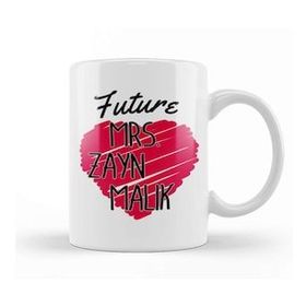 Baskı Dükkanı One Direction Future Mrs Zayn Malik Love Heart Kupa