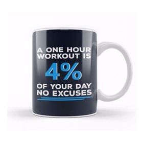 Baskı Dükkanı One Hour Workout No Excuses Kupa