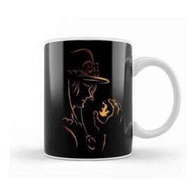 Baskı Dükkanı One Piece Anime When Fire Light Out Kupa