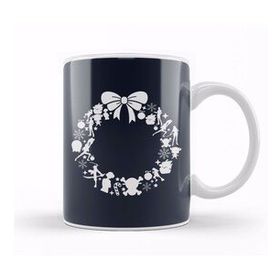 Baskı Dükkanı One Piece Christmas Wreath Pattern Kupa