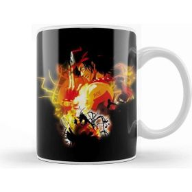 Baskı Dükkanı One Piece Luffy Ace Of Fire Kupa