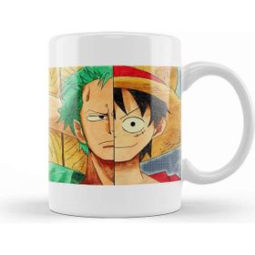 Baskı Dükkanı One Piece Luffy And Zoro's Faces Kupa