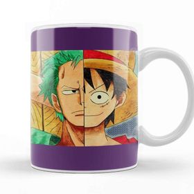 Baskı Dükkanı One Piece Luffy And Zoro's Faces Kupa