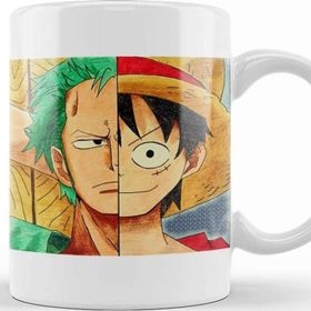 Baskı Dükkanı One Piece Luffy And Zoro's Faces Kupa