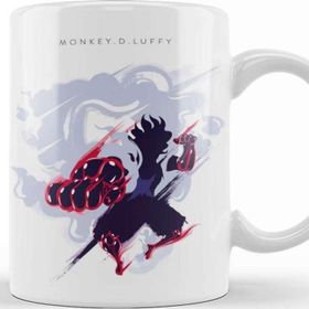 Baskı Dükkanı One Piece Luffy Snakeman Silhouette Kupa